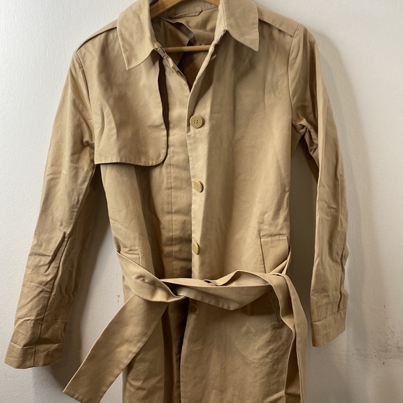 & Other Stories Brown Trench Coat size 6 - Picture 6 of 7